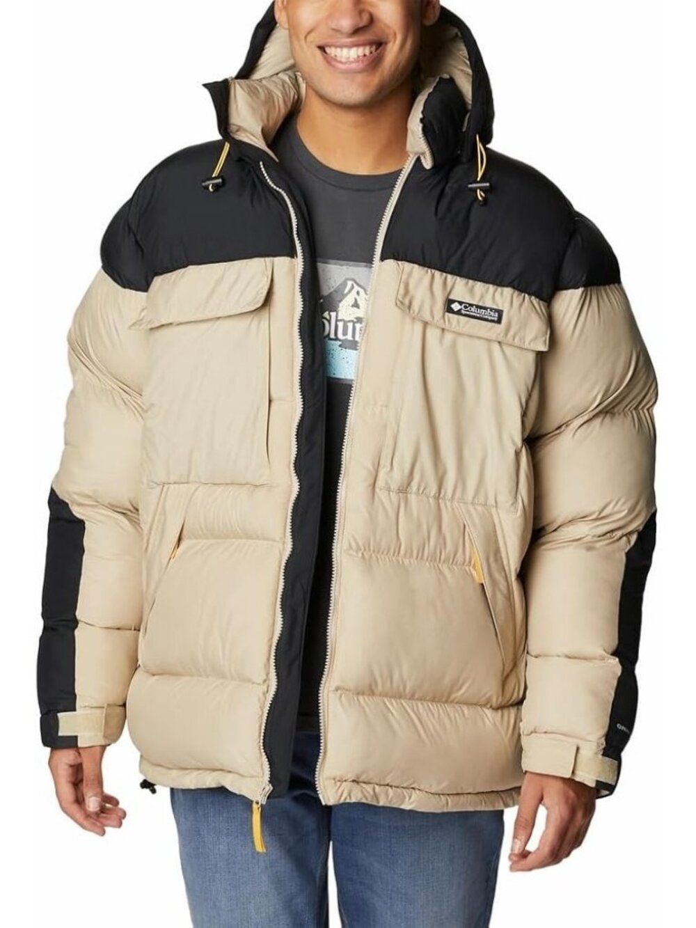 Men's Columbia Ballistic Ridge Oversized Puffer Jacket Coat Snow Ski Size XL